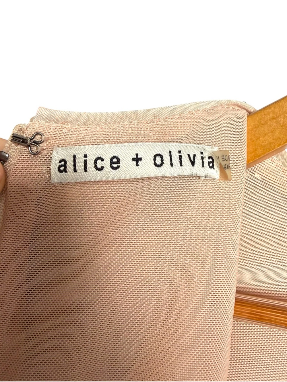 Alice + Olivia Sequin Cropped Top Pencil Midi Skirt Set Size 2 Champagne Gold - Picture 8 of 15